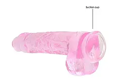 Фалоімітатор Realrock Dildo рожевий 25 см - мініатюра 3