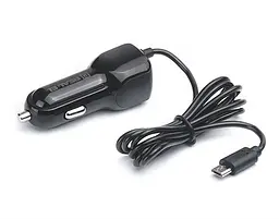 Автомобільний зарядний пристрій REAL-EL CA-15 (2USB, 2.1A) Black + кабель microUSB (EL123160009) - мініатюра 2