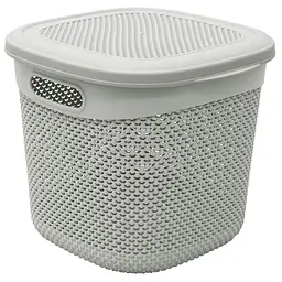 Корзина Ucsan Plastik Drop прямокутна сiрий металiк 15 л (166007.2)