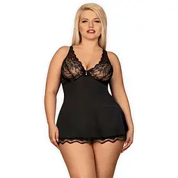 Еротичний комплект Obsessive Luvae 2XL/3XL чорний