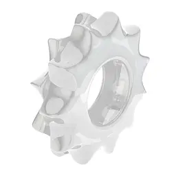 Рельєфне ерекційне кільце Lovetoy Power Plus Cockring Clear, 1.7 см (прозорий) - мініатюра 2