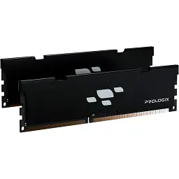 Модуль пам'яті для комп'ютера DDR4 16GB (2x8GB) 3200 MHz Black Prologix (PRO16GB3200B4K) - мініатюра 2