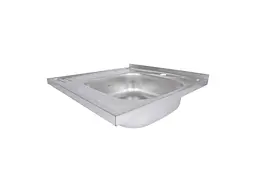 Мийка накладна Brinex 600х600х160мм 1 6060-R, Satin 0,6мм BRIN6060RSAT06 - мініатюра 3