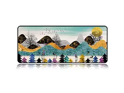 Великий килимок для мишки WorkPlaceShop Asia Гори Арт 700 x 300 мм