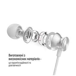 Навушники ColorWay 3.5 mm Wired Earphone UrbanBeat White (CW-WD03WT) - мініатюра 10