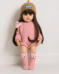 Реалістична Кукла Реборн 55 см повністю вінілова Doll Reborn Baby К0100206 - мініатюра 6