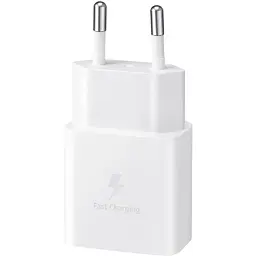 Мережевий зарядний пристрій Samsung EP-T1510X White, 1хUSB Type-C, 15W + кабель USB Type-C (EP-T1510XWEGEU)