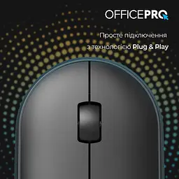 Миша OfficePro Silent Click Wireless Black (M185B) - мініатюра 11