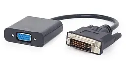 Перехідник Cablexpert DVI-D-VGA, 0.2 м, Black (A-DVID-VGAF-01)