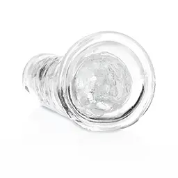 Фалоімітатор RealRock Crystal Clear Realistic Dildo 7'' 20 см прозорий - мініатюра 6