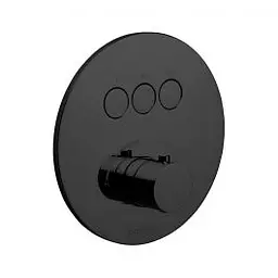 Змішувач для ванни/душа на 3 споживача Paffoni Compact Box black matt CPM019NO, Чорний матовий