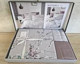 Турецька постільна білизна First Choice Cotton Satin Wisteria lilac євро - мініатюра 3