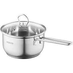 Ківш Ardesto зі скляною кришкою Gemini Bari 1.6л нержавіюча сталь kuh0014707