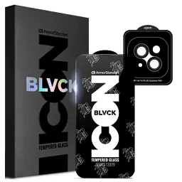 Скло захисне Armorstandart Supreme Plus Black Icon Apple iPhone 14 Plus (ARM68069)