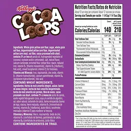 Сухий сніданок Kellogg's Cocoa Loops Makes Milk Chocolatey 470г - мініатюра 8