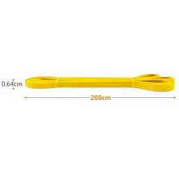 Гумова петля для тренування "Pro Loop Bands" NE-B-452-2-10 2-10 кг жовта - мініатюра 3