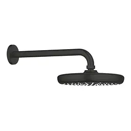Верхній душ з душовим кронштейном 286 мм, 1 режим струменя Grohe Tempesta 210 1022182430, Чорний матовий