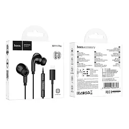 Навушники дротові HOCO M111 Pro Primero digital headset (Lightning) Black - мініатюра 4