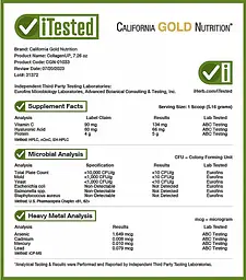 Колаген морський пептиди з гіалуроновою кислотою та вітаміном C 206 г CollagenUP California Gold Nutrition - мініатюра 3