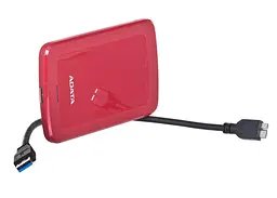 Зовнішній жорсткий диск Adata портативний HV300 1 TB DashDrive Durable 2.5" USB 3.2 червоний - мініатюра 4