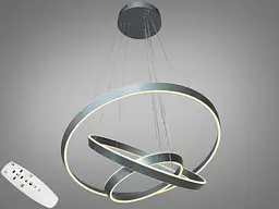 Підвісна LED-люстра з димером Diasha 5153/800+600+400GR