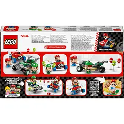 Конструктор LEGO Super Mario Mario Kart Baby Mario vs. Baby Luigi 321 деталь (72034) - мініатюра 2