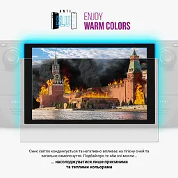 Гідрогелева захисна плівка Nintendo Switch OLED, Anti-Blue, прозора, протиударна, захист від синього світла, відновлення від подряпин, стійка до подряпин, проста установка, ArmorStandart (ARM75875) - мініатюра 3