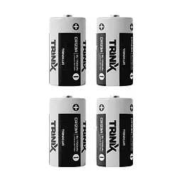 Комплект Trinix: батарея CR123A 3V LiMnO2 1700mAh (4 шт.) для датчиків Ajax, Tiras Orion Nova X, TriniX (28-00033-4) - мініатюра 1
