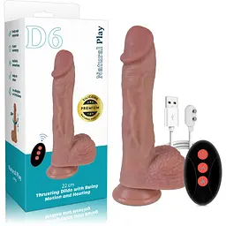 Вібратор Erospace Natural Play Thrusting Dildo with Swing Motion and Heating D6 22 см 62050073-0006 104580