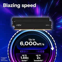 Модуль пам'яті Crucial DDR5 32GB Pro 5600 CL46 (CP32G56C46U5) - мініатюра 6