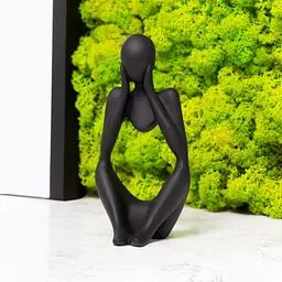 Статуетка декоративна МВМ My Home Мислитель чорна (DH-ST-16-2 BLACK) - мініатюра 7