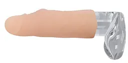 Насадка на пеніс Nature Skin Penis Sleeve 15.5 см тілесний - мініатюра 4