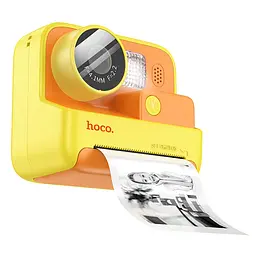 Камера для дітей HOCO DV200 800 mAh Dual lens children printing camera жовтий - мініатюра 2