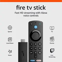 Smart-stick медіаплеєр Amazon Fire TV Stick HD 3 Gen. (B07ZZVX1F2) - мініатюра 2