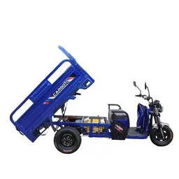 Вантажний електроскутер-самоскид триколісний CROSSER Cargo 12" (1500W 60V, 32Ah) Синій - мініатюра 6