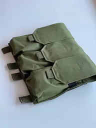 Підсумок потрійний для магазинів АК закритий з MOLLE на кнопках(Олива)