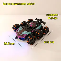 Машинка на радіокеруванні 6x6 Wheel. Обертаюча вісь. Пускає пар. З фарами - мініатюра 8
