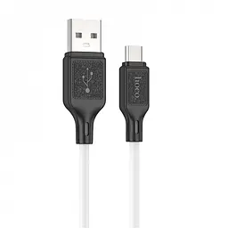 Кабель HOCO X90 Cool silicone charging data cable for Micro белый