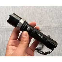 Ручний ліхтар X-Balog BL T8626 T6 Zoom 18650 акумуляторний протиударний - мініатюра 2