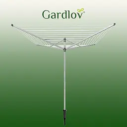 Садова сушарка для білизни обертальна Gardlov 24225 4 промені 50 м складана конструкція - мініатюра 9