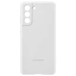 Оригінальний силіконовий чохол Silicone Cover для Samsung Galaxy S21 FE (G990) White EF-PG990TWEGRU - мініатюра 4