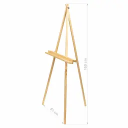Мольберт - тринога сосна 60×75×160см мак висота полотна 150см В УПАКОВЦІ ROSA Studio (4823098512769) - мініатюра 2