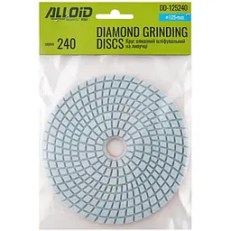 Круг алмазний Alloid Building Tools шліфувальний на липучці 125 мм зерно 240 (DD-125240) - мініатюра 4