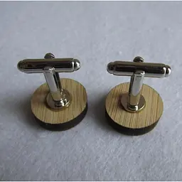 Дерев'яні запонки Хокеїст Handmade acs0005961 - мініатюра 2