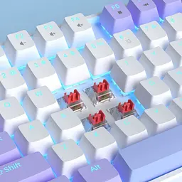 Клавіатура MageGee MK-Star Red Switch Lilac (6971969728752-UA) - мініатюра 6