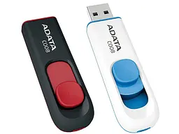 USB флеш накопичувач A-Data 32 GB C008 Black+Red (AC008-32G-RKD)