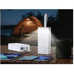 Зовнішній акумулятор Remax PowerBank Chinen 20W+22.5W PD+QC Fast Charging with LED 30000mAh Blue (RPP-320) 60421-ska - мініатюра 5