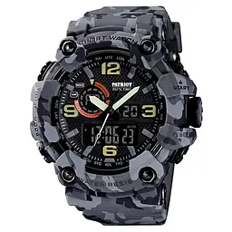 Чоловічий наручний годинник 002CMGY Camo Gray Patriot acs0031067