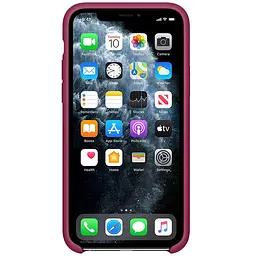 Чохол Silicone case AAA для Apple iPhone 11 Pro 5.8" Малиновий / Pomegranate - мініатюра 2