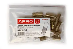 Дюбель забивний сталевий APRO 10 х 30мм x М8 в упаковці 25 шт. - мініатюра 2